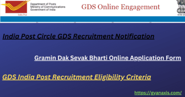 GDS India Post Recruitment Eligibility Criteria online application form