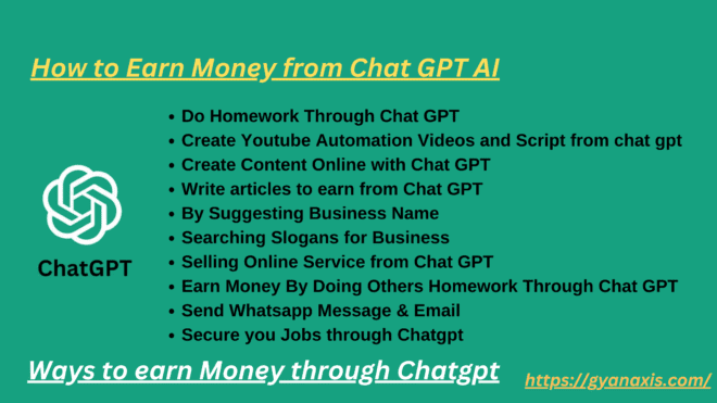 Earn Money from Chat GPT AI