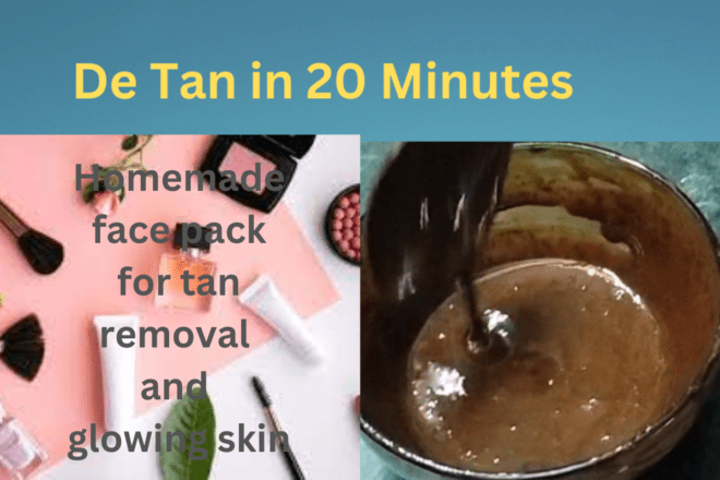 homemade face pack for tan removal and glowing skin